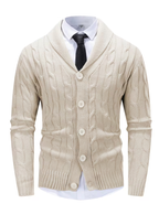 Cardigan classique pour homme avec col châle