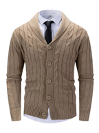 Cardigan classique pour homme avec col châle