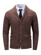 Cardigan classique pour homme avec col châle