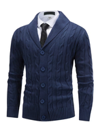 Cardigan classique pour homme avec col châle