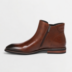 Herren Chelsea Boots aus Leder im Retro-Stil