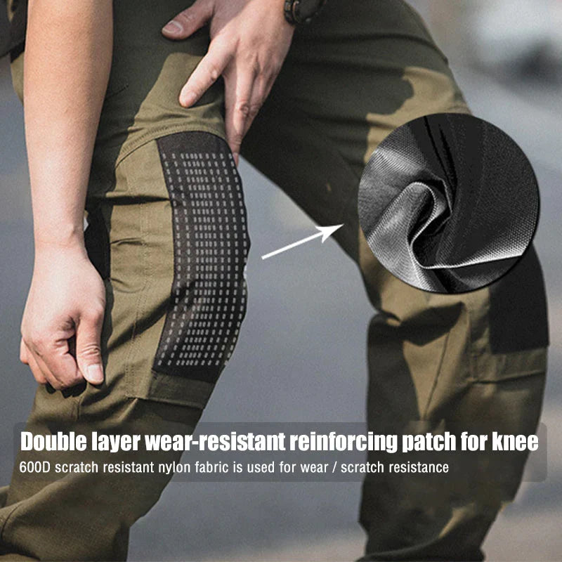 Pantalon de travail cargo Ripstop étanche pour hommes au style urbain