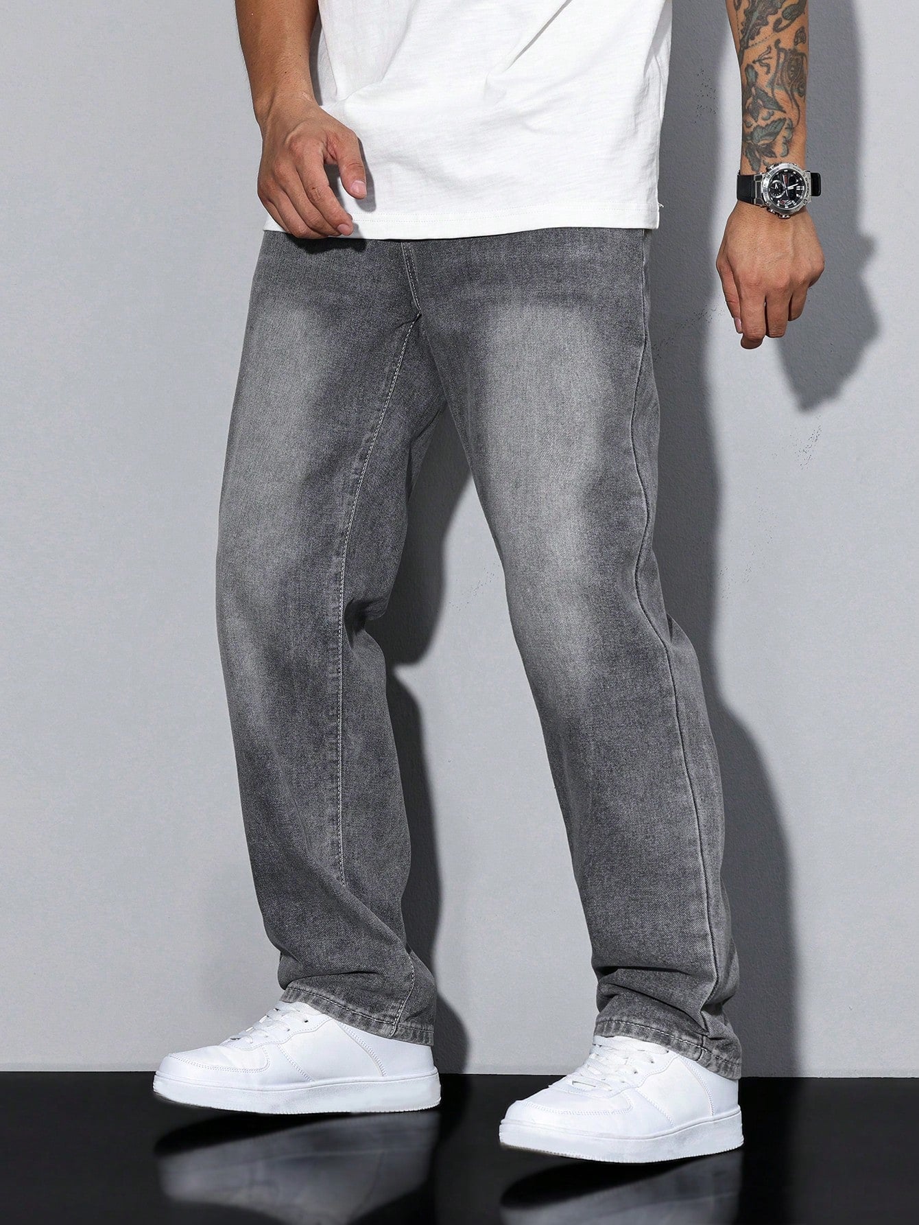 Relaxed Fit Casual Herrenjeans