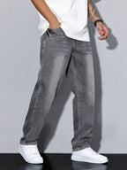 Relaxed Fit Casual Herrenjeans
