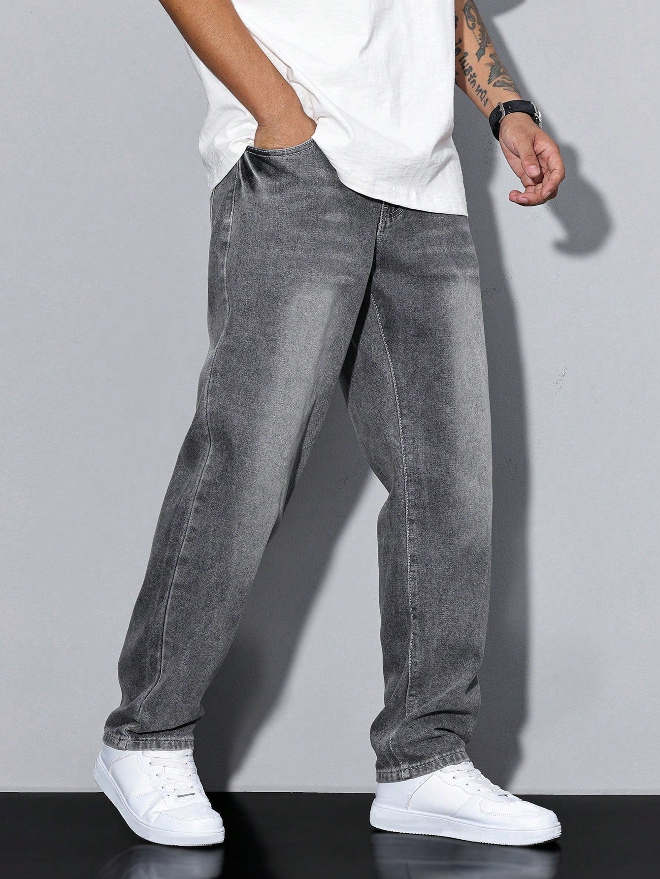 Relaxed Fit Casual Herrenjeans