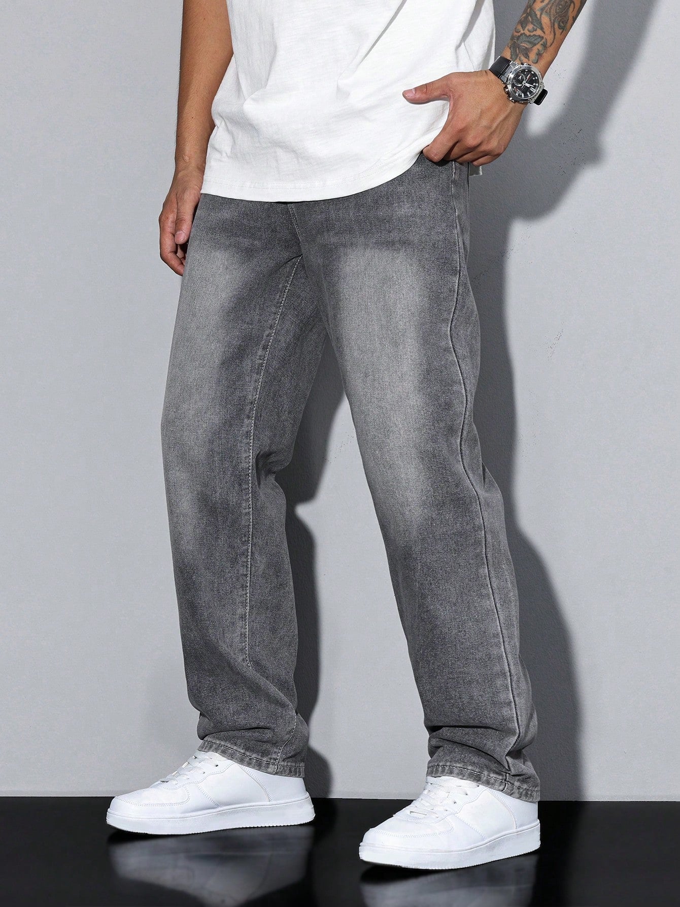 Relaxed Fit Casual Herrenjeans
