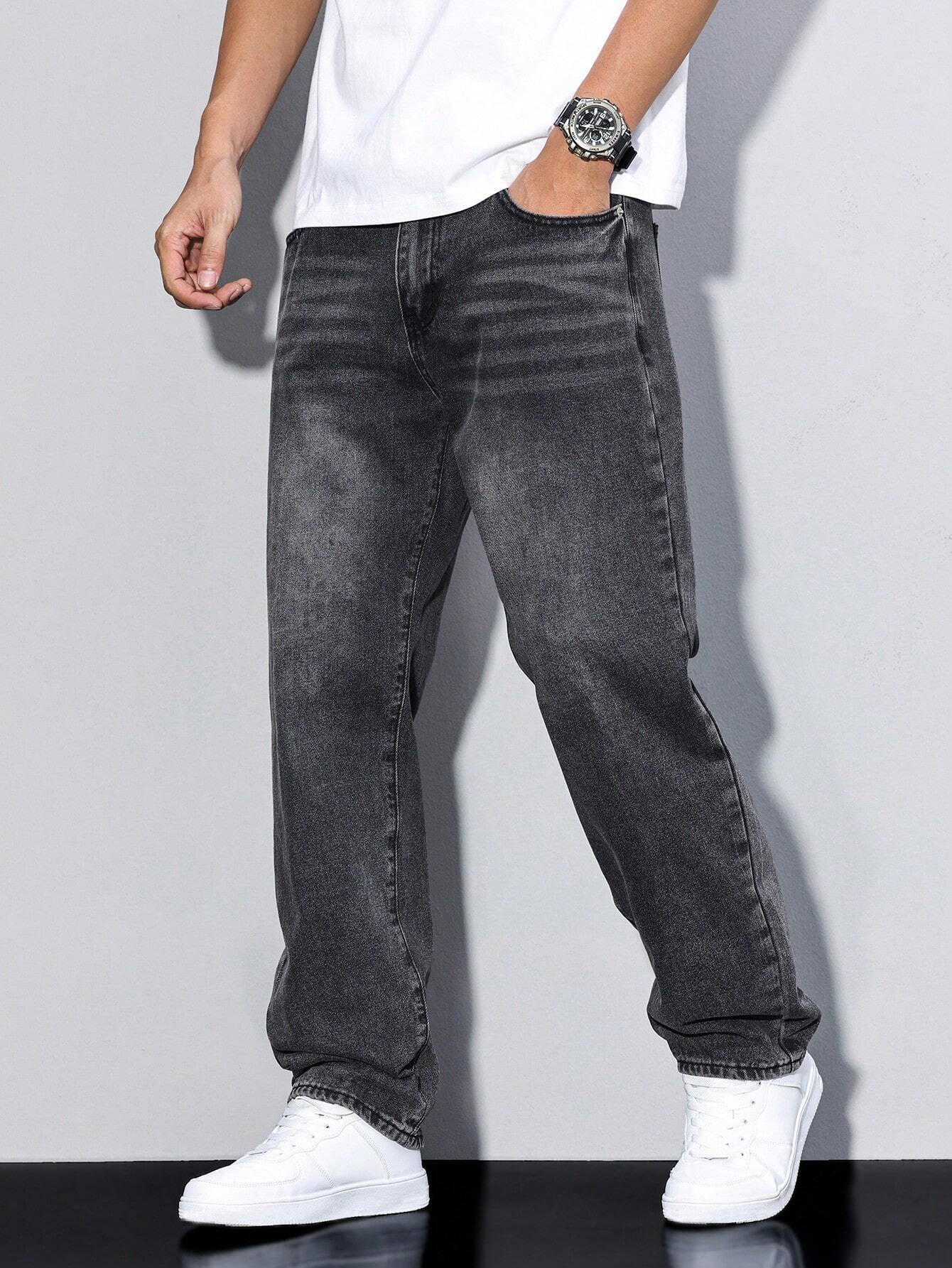 Relaxed Fit Casual Herrenjeans