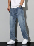 Relaxed Fit Casual Herrenjeans