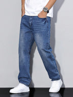 Relaxed Fit Casual Herrenjeans