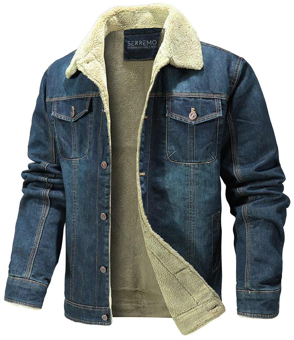 Herren Denimjacke mit Fleecefutter