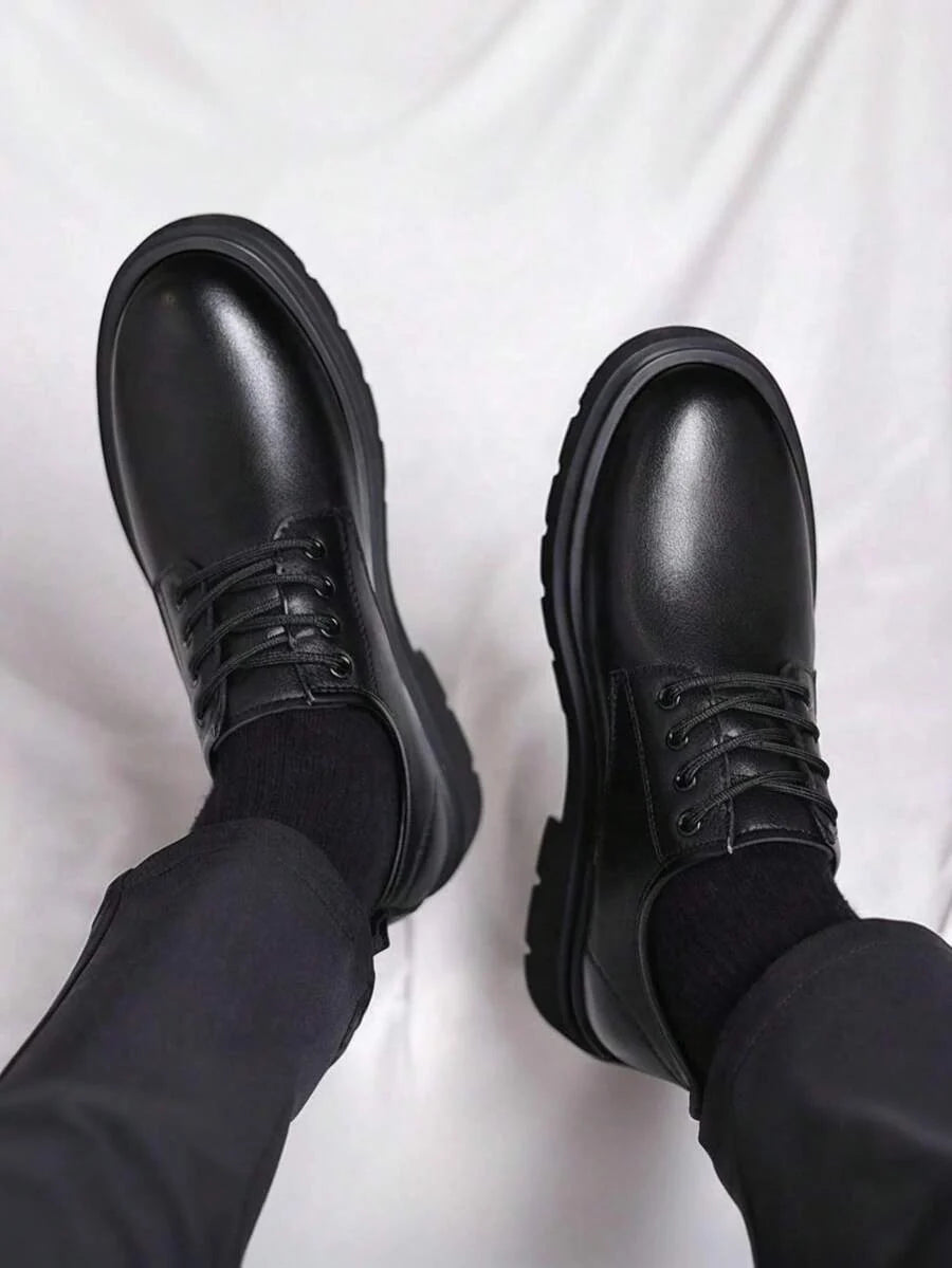 Herren Derby-Schuhe mit dicker Sohle