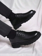 Herren Derby-Schuhe mit dicker Sohle
