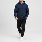 Herren Hoodie Langarm Relaxed Fit mit Kapuze