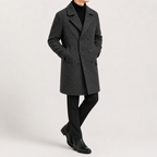 Trench-coat homme croisé long et classique