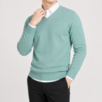 Herren Pullover mit V Ausschnitt Leicht und Klassisch