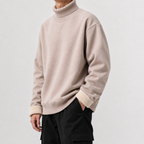 Oversized Heren Fleecepullover Gevoerd
