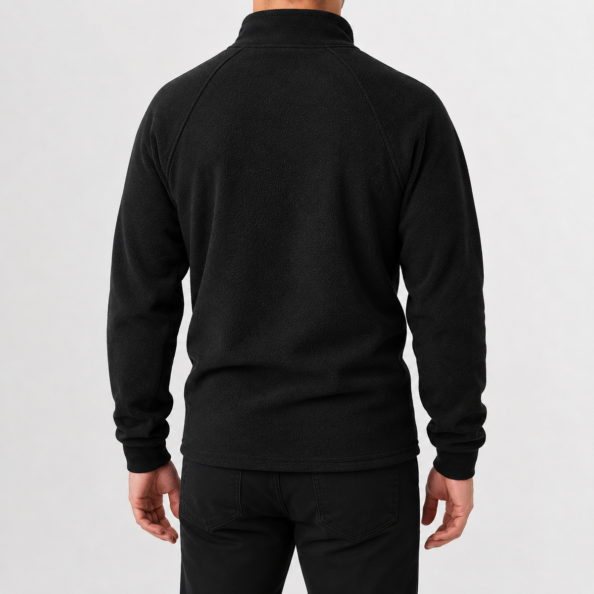 Herren Fleece-Pullover mit 1/4-Reißverschluss