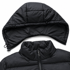 Heren doorgestikte jas met capuchon Warm en comfortabel voor de winter