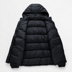 Heren doorgestikte jas met capuchon Warm en comfortabel voor de winter