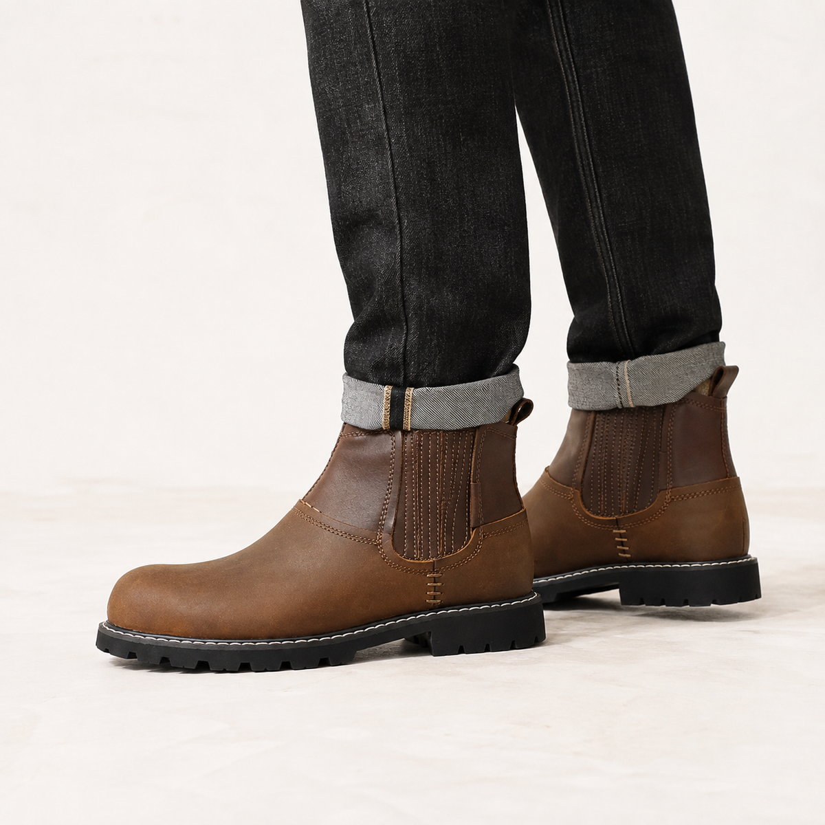Herren Leder-Wanderschuhe