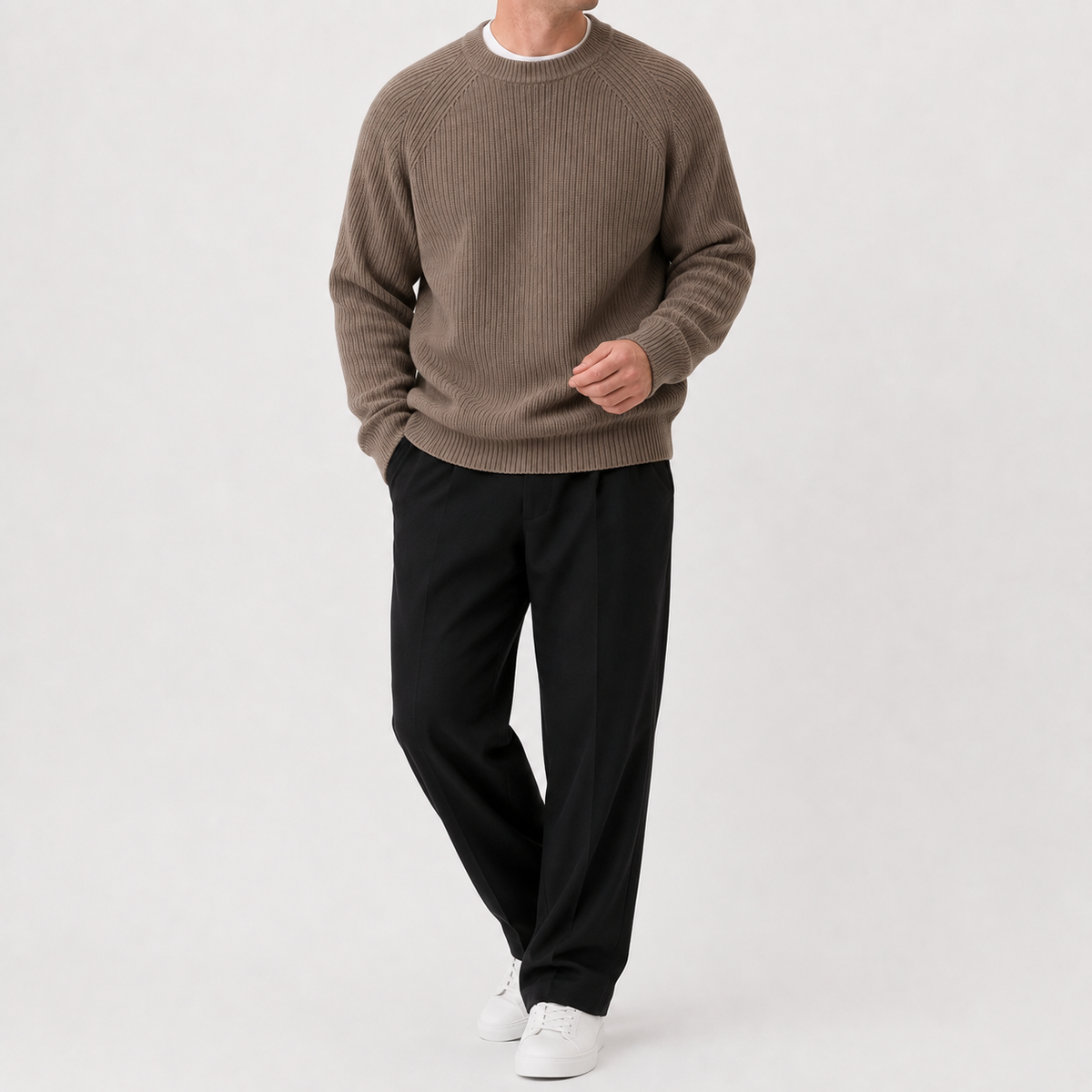 Herren Oversize Strickpullover