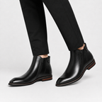 Herren Chelsea Boots aus Leder im Retro-Stil