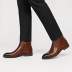 Herren Chelsea Boots aus Leder im Retro-Stil