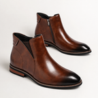 Herren Chelsea Boots aus Leder im Retro-Stil