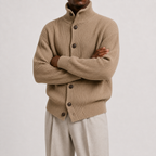 Cardigan à col roulé pour hommes