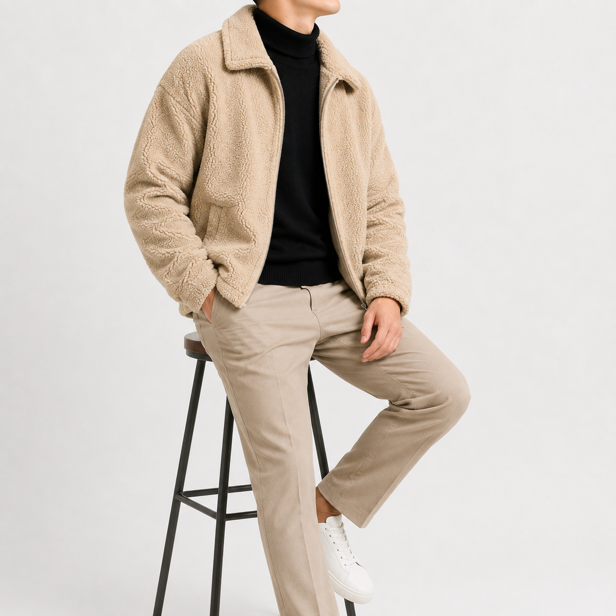 Heren Sherpa Fleecejack