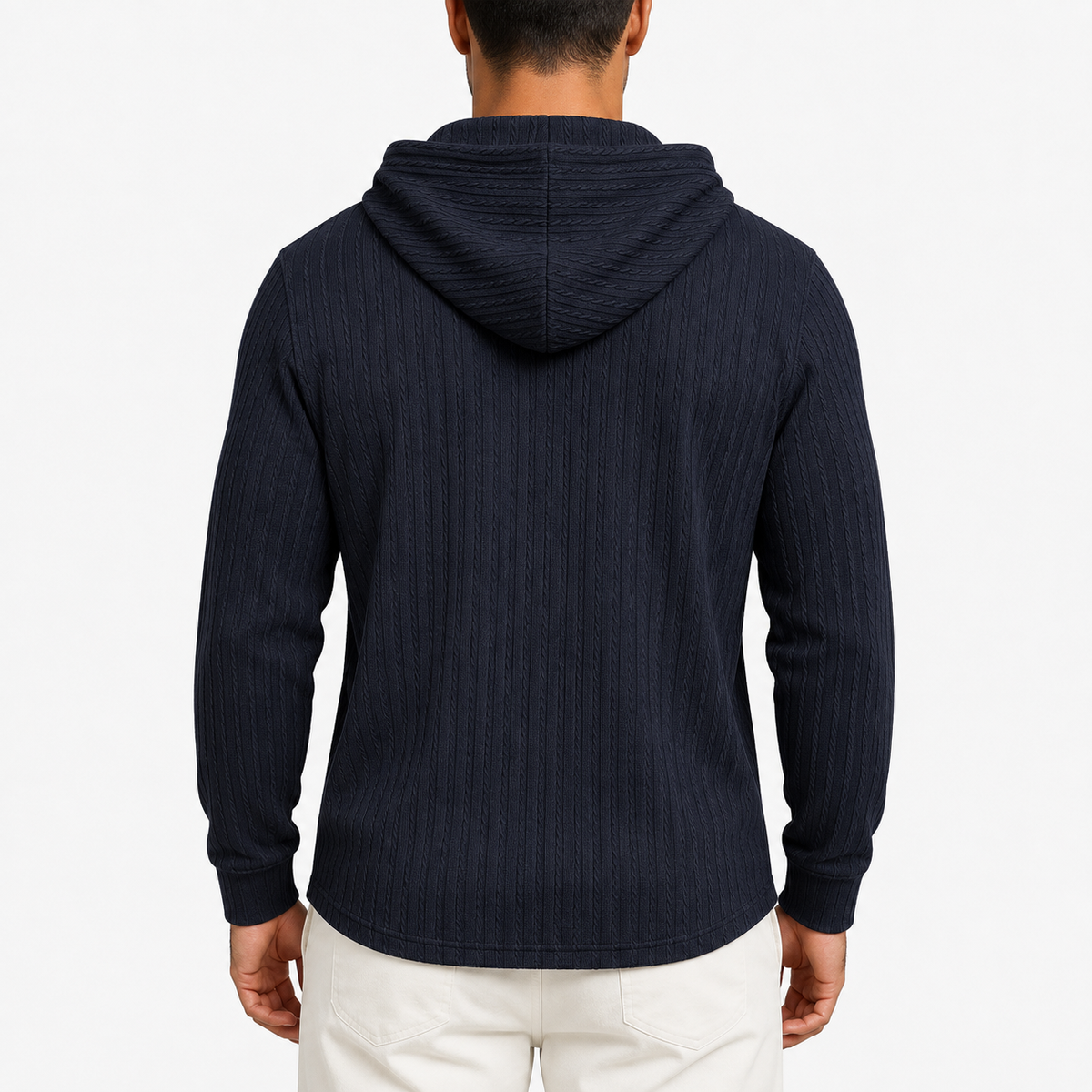 Herren Kapuzenpullover mit Struktur