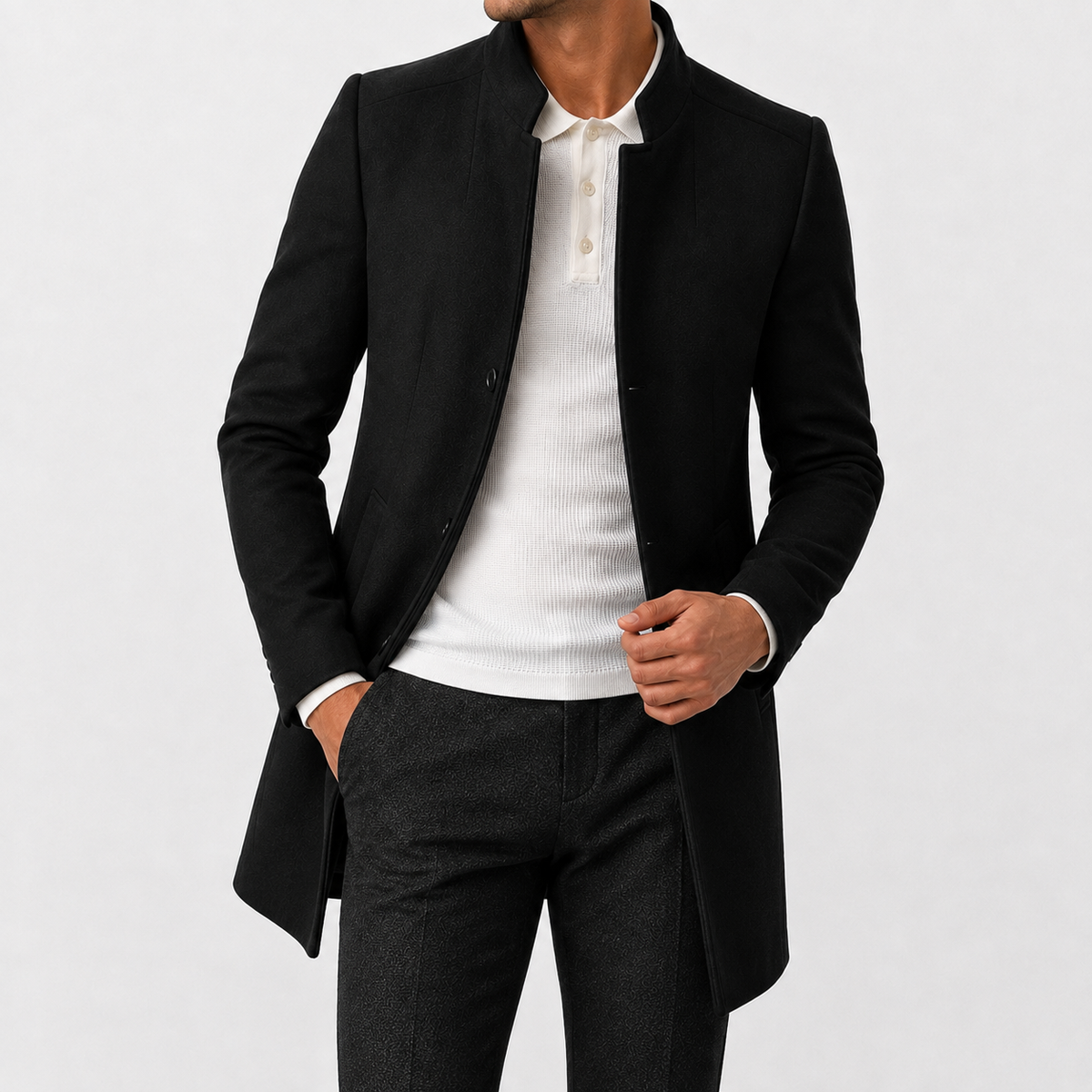 Heren Slim Fit Jas