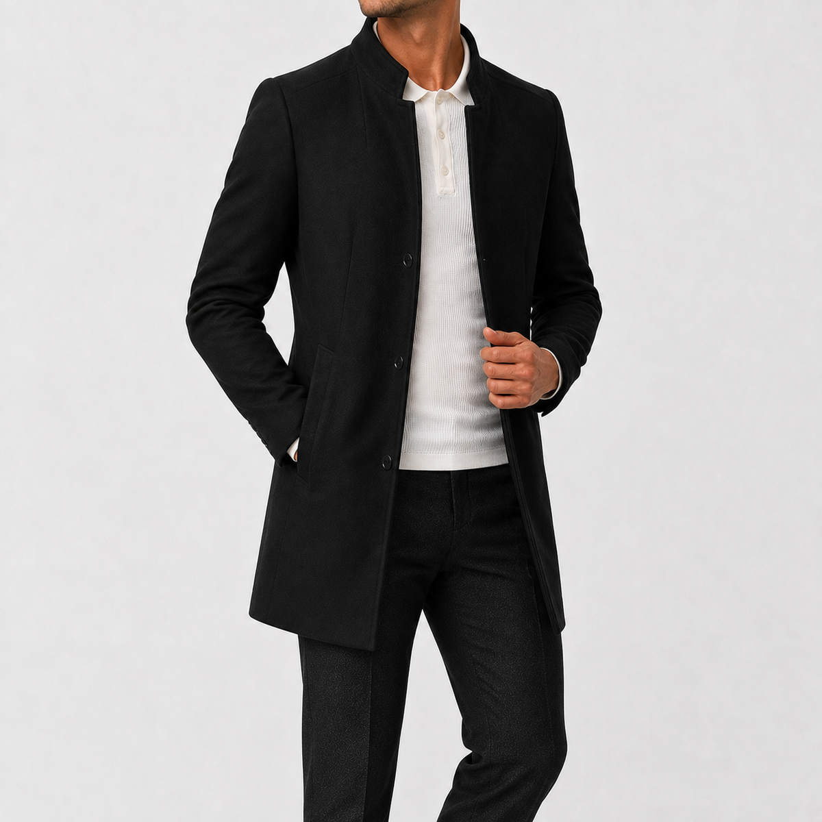 Heren Slim Fit Jas