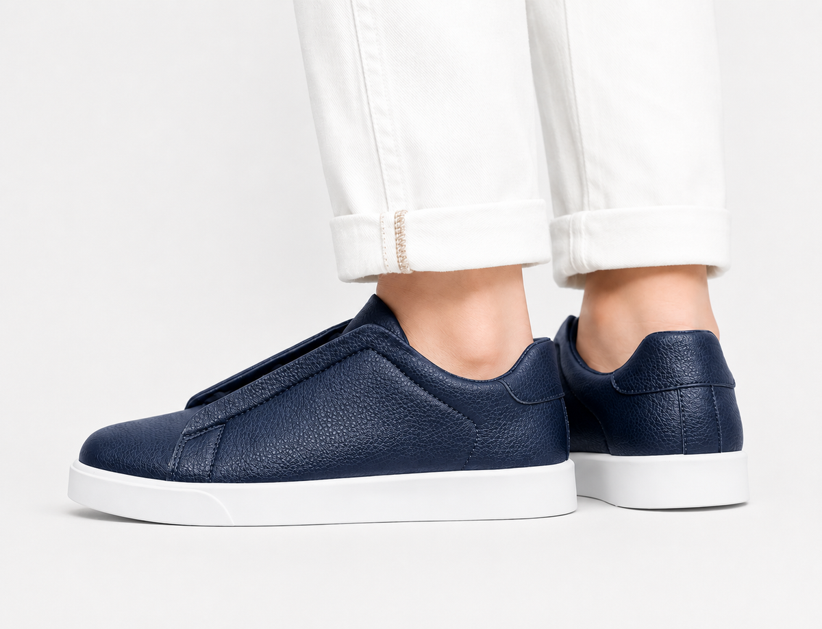 Herren Slip On Schuhe Atmungsaktiv Leicht und Bequem für den Alltag