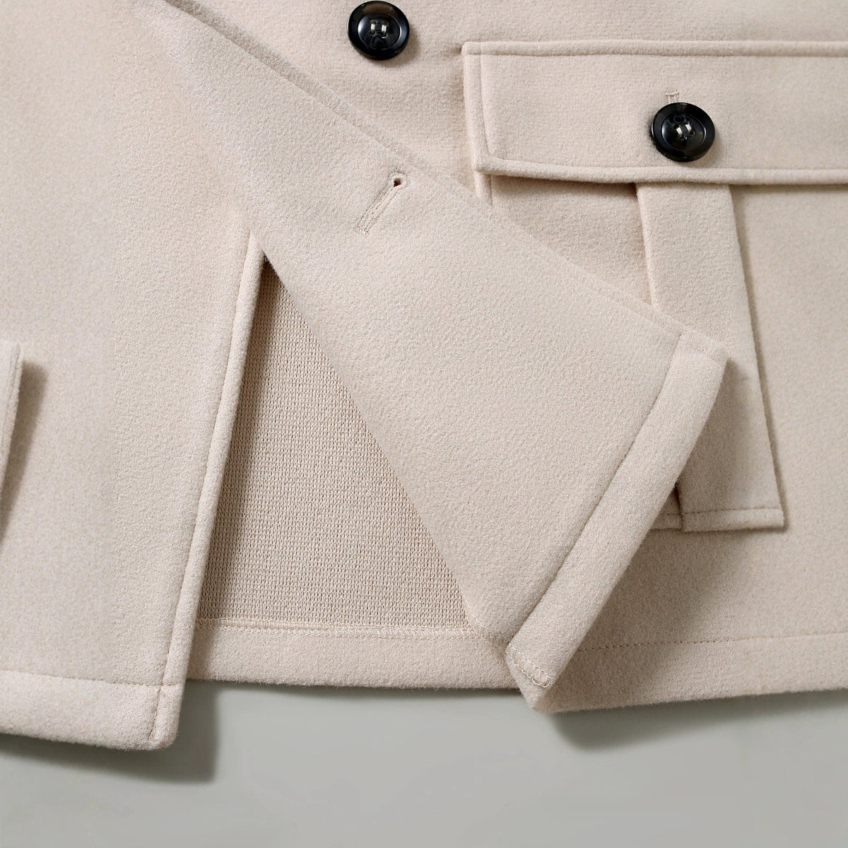 Heren Winterjas Dubbelzijdig Slim Fit Warm en Elegant