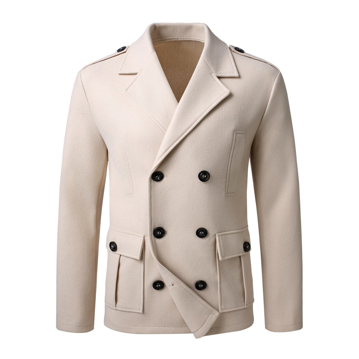 Heren Winterjas Dubbelzijdig Slim Fit Warm en Elegant
