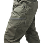 Pantalon cargo tactique extensible étanche pour hommes en vert armée