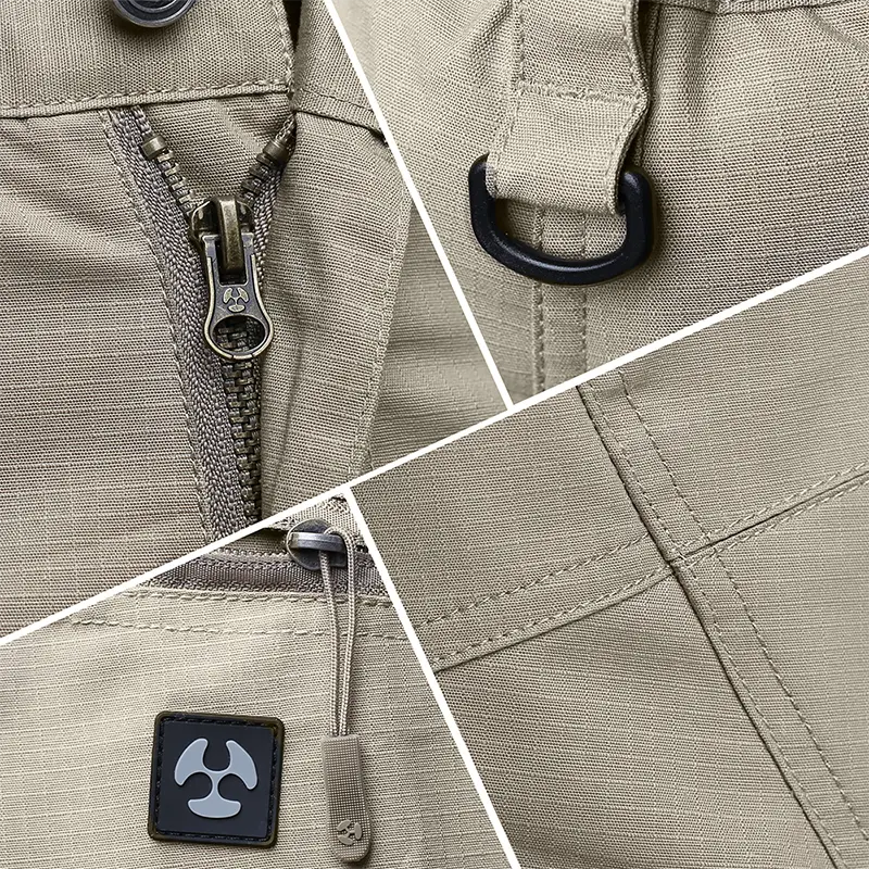 Schnelltrocknende Stretch Outdoor Cargo Hose in Khaki