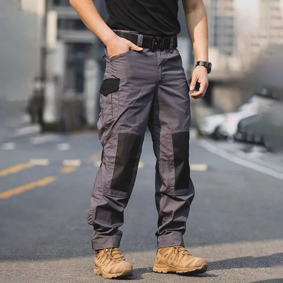 Pantalon de travail cargo Ripstop étanche pour hommes au style urbain