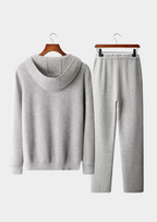 Heren breiset met capuchonvest en broek
