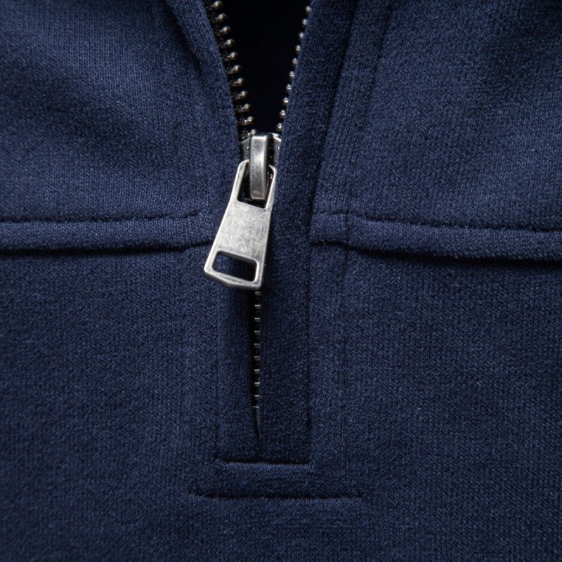 Herren Pullover mit Viertelreißverschluss