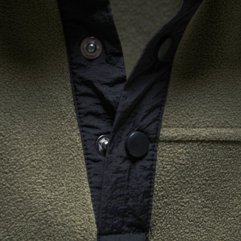 Herren Fleecepullover mit hohem Kragen