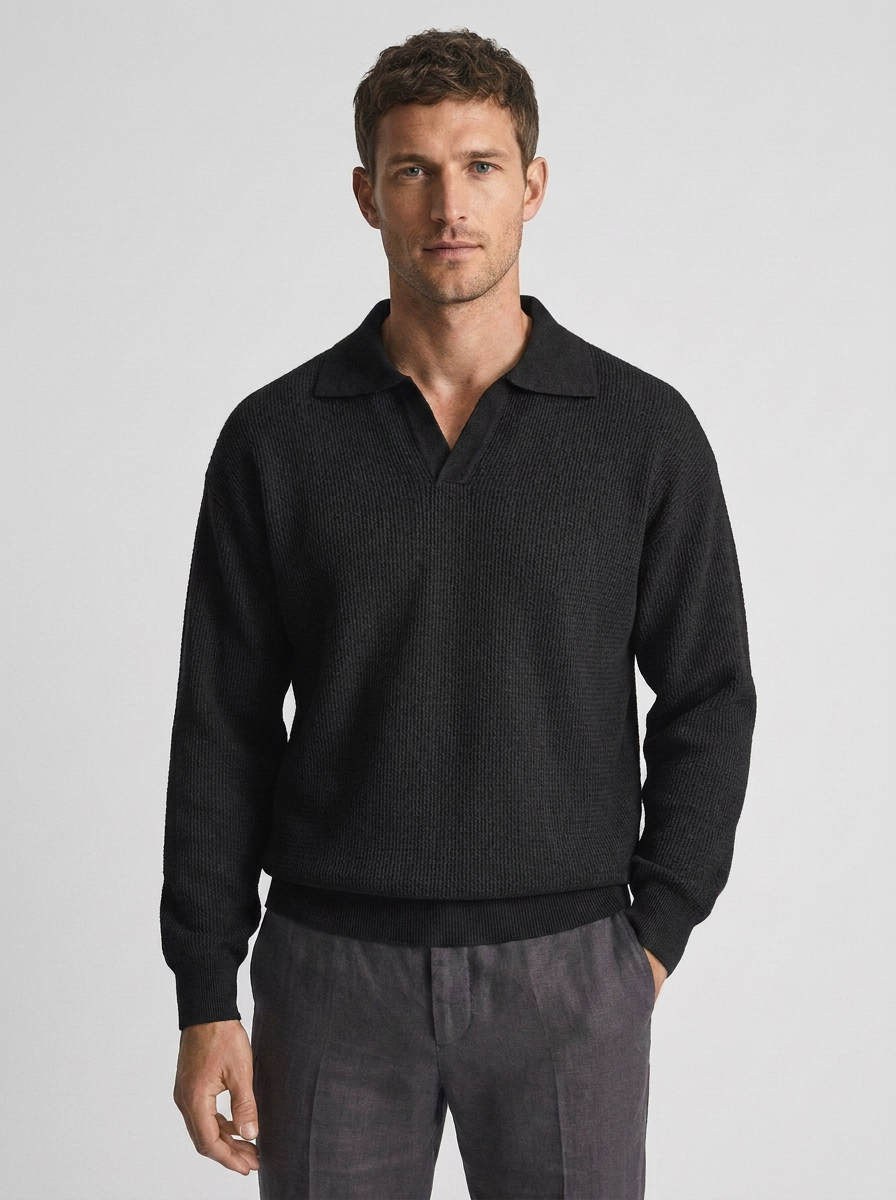 Heren Trui Lange Mouw Slim Fit Licht en Comfortabel
