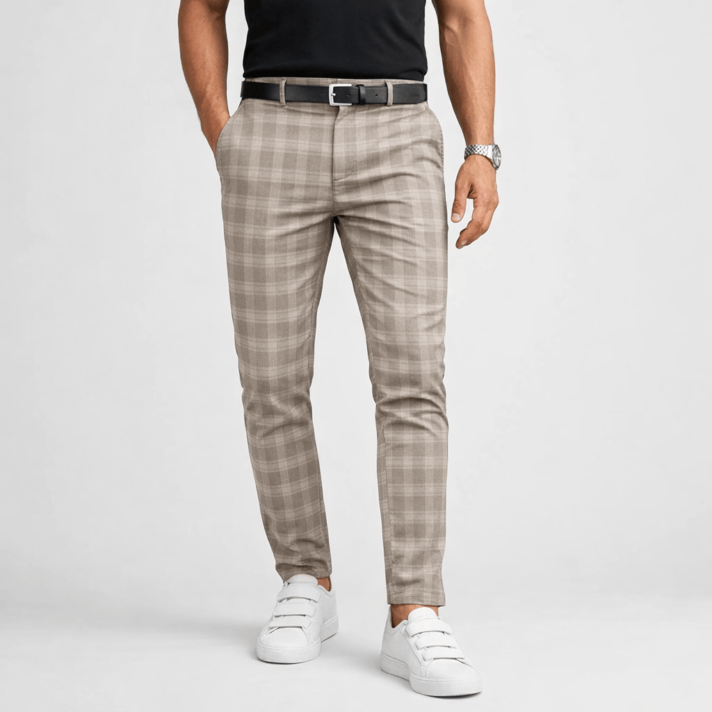 Pantalon en tissu pour homme coupe ample élégante