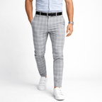 Pantalon en tissu pour homme coupe ample élégante