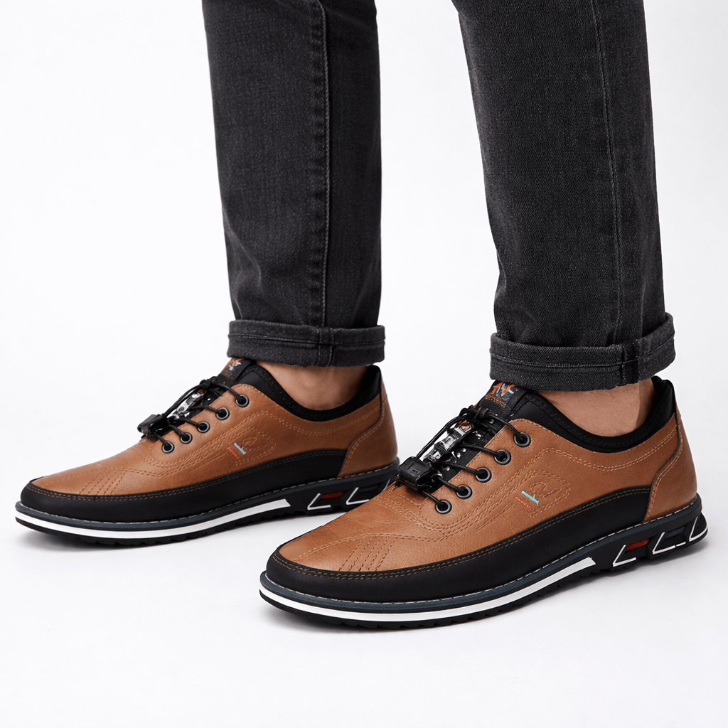 Herren Schnürschuhe aus Spaltleder