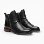 Bottes Chelsea pour hommes avec design punk à pompons