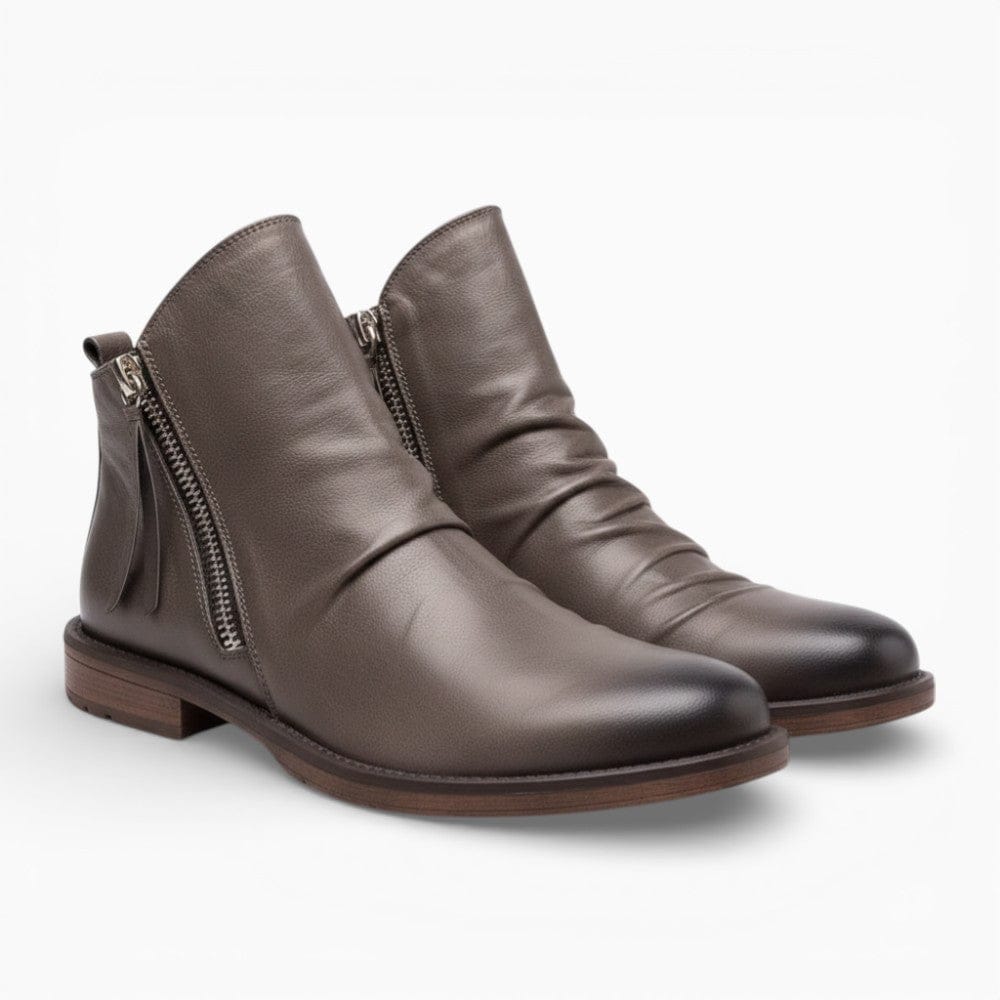 Bottes Chelsea pour hommes avec design punk à pompons