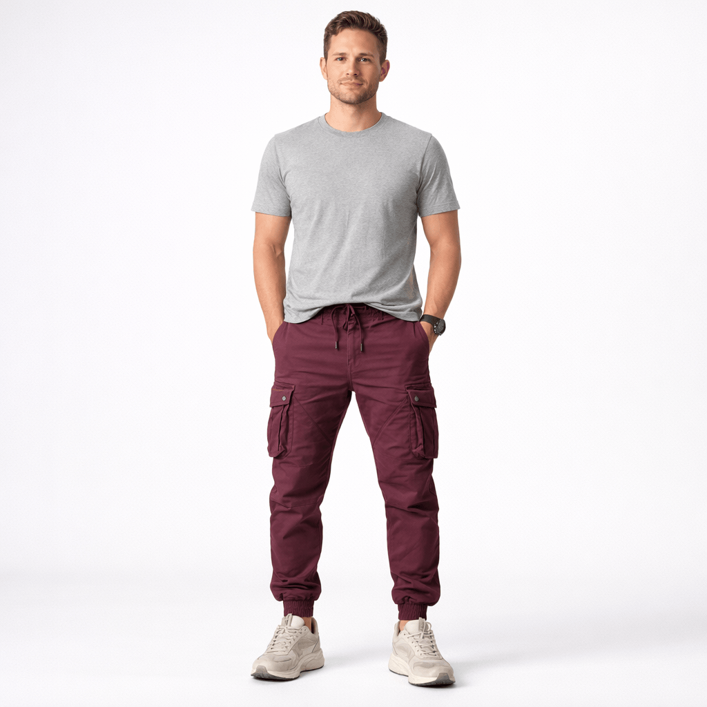 Pantalon cargo homme en coton