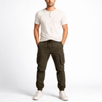 Pantalon cargo homme en coton